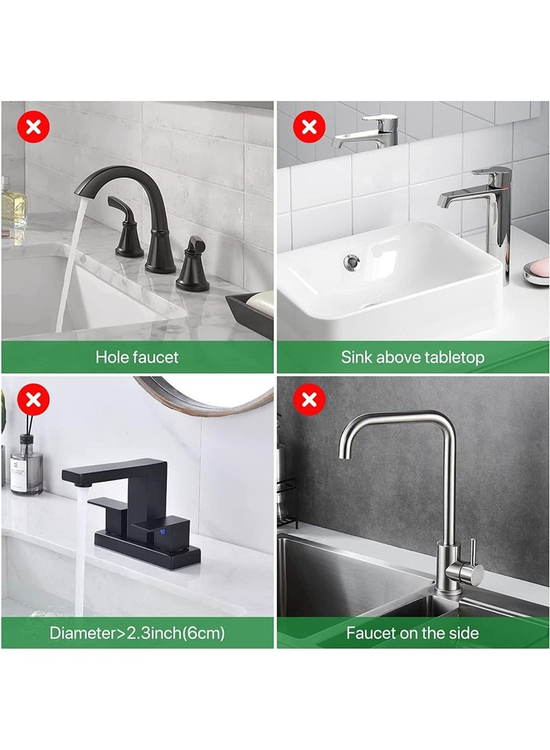 ChicAbode Kitchen Sink Splash Guard Silicone, Sink Faucet Mat Easy To Clean, 14.6 inch Behind Sink Faucet Handle Drip Catcher Tray for Kitchen Counter and Bathroom, Kitchen Sink Accessories (gray) - Image 3